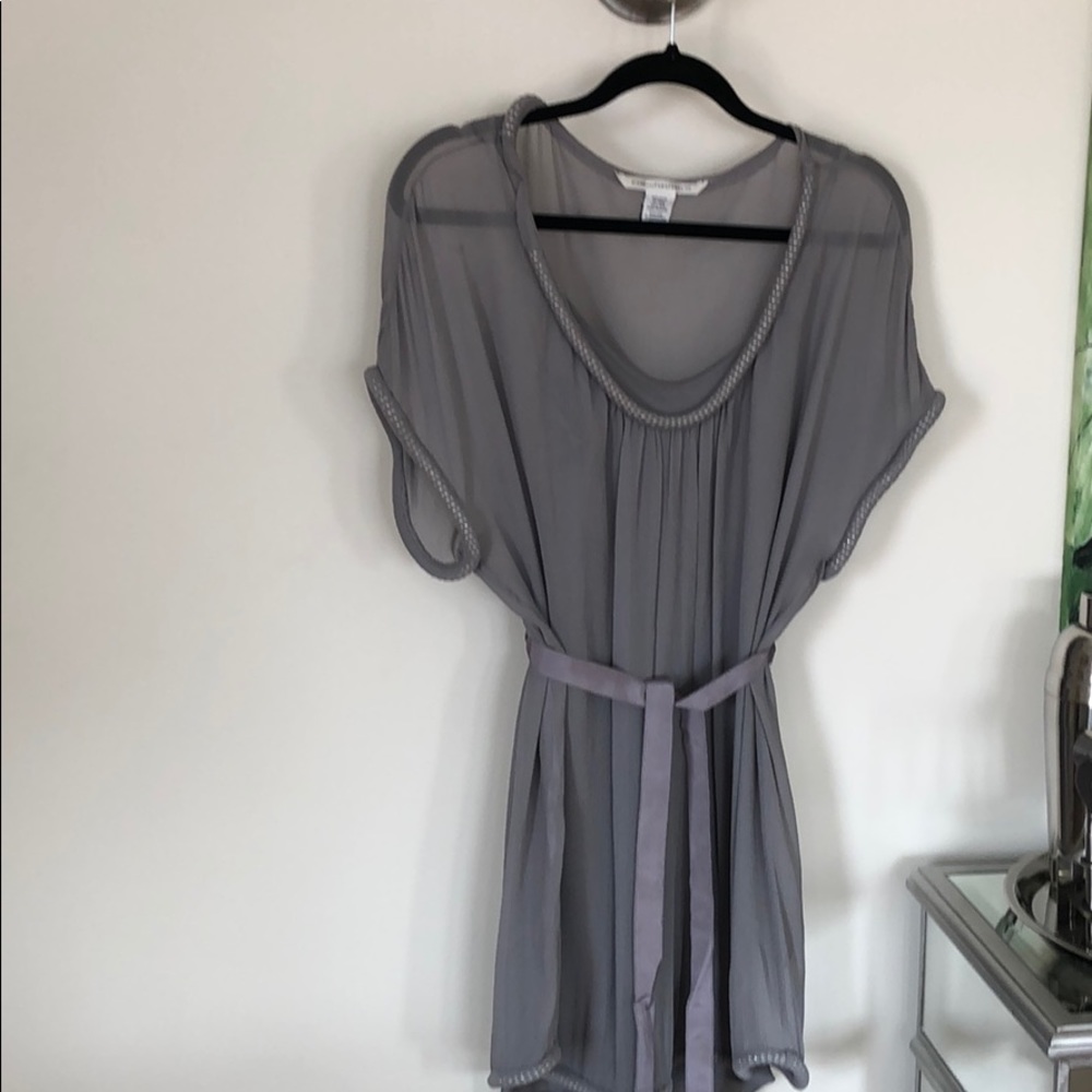 Gray DVF Dress 0